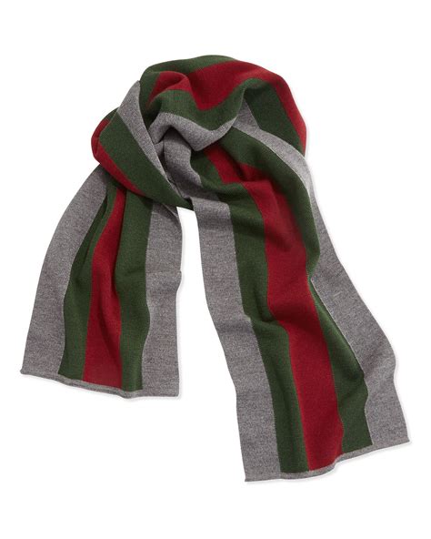 gucci wool scarf saks|Gucci Stripe Wool Scarf on SALE .